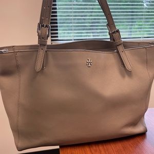 Tory Burch Nude/Gray Tote
